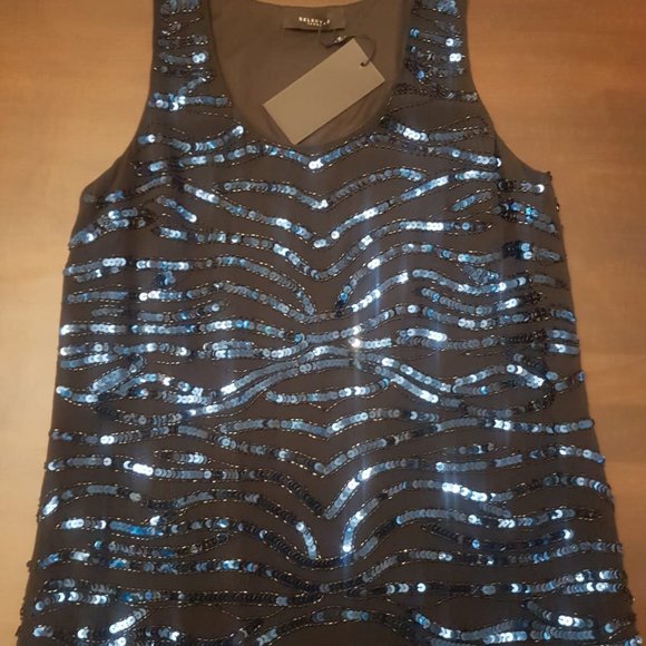 Sequin Tiger Tank Top - Picture 1 of 5